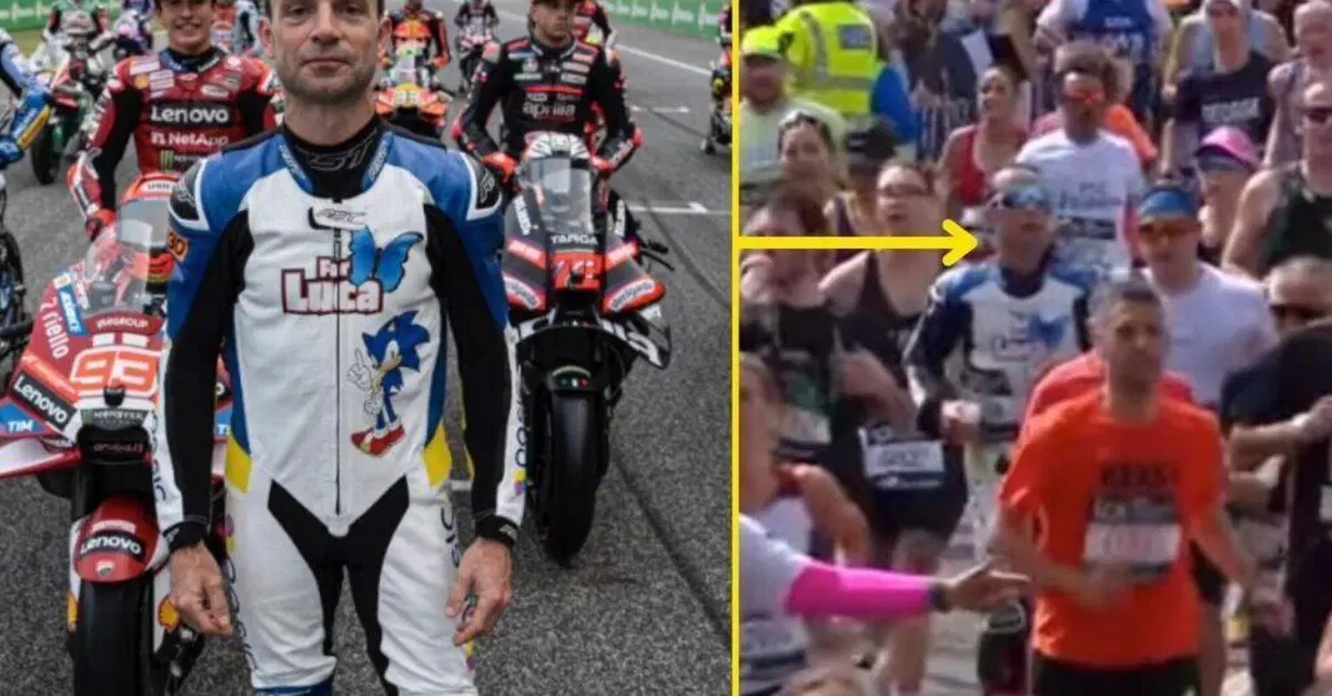 Guintoli ce l'ha fatta! Ha percorso la Maratona di Londra in tuta da moto: 42 km da record per Luca