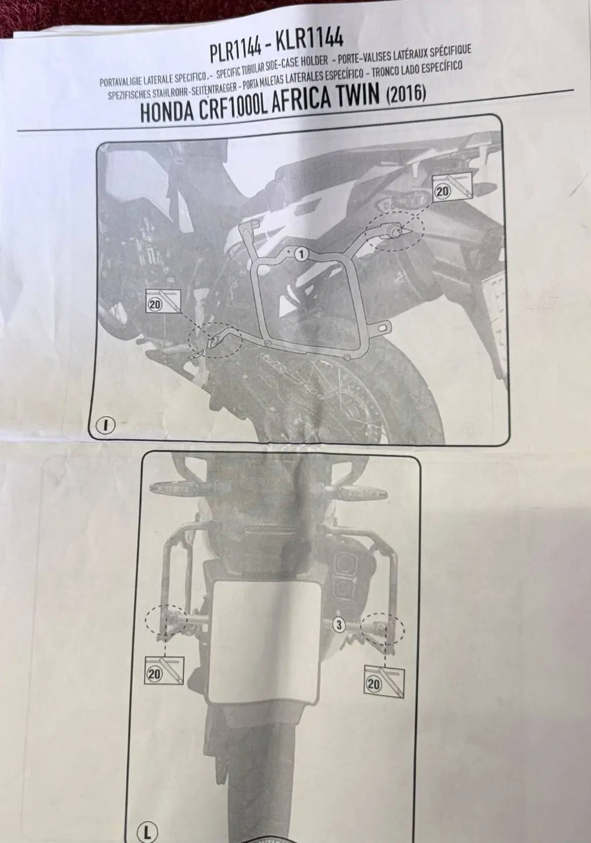 ATTACCHI GIVI 3 BORSE HONDA AFRICA TWIN 1000 ANNO (5)