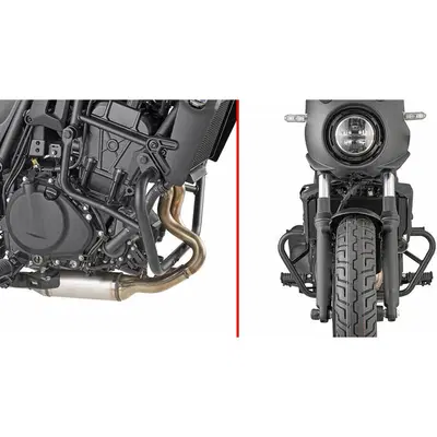 Paramotore Givi TN4134 tubolare nero per Kawasaki