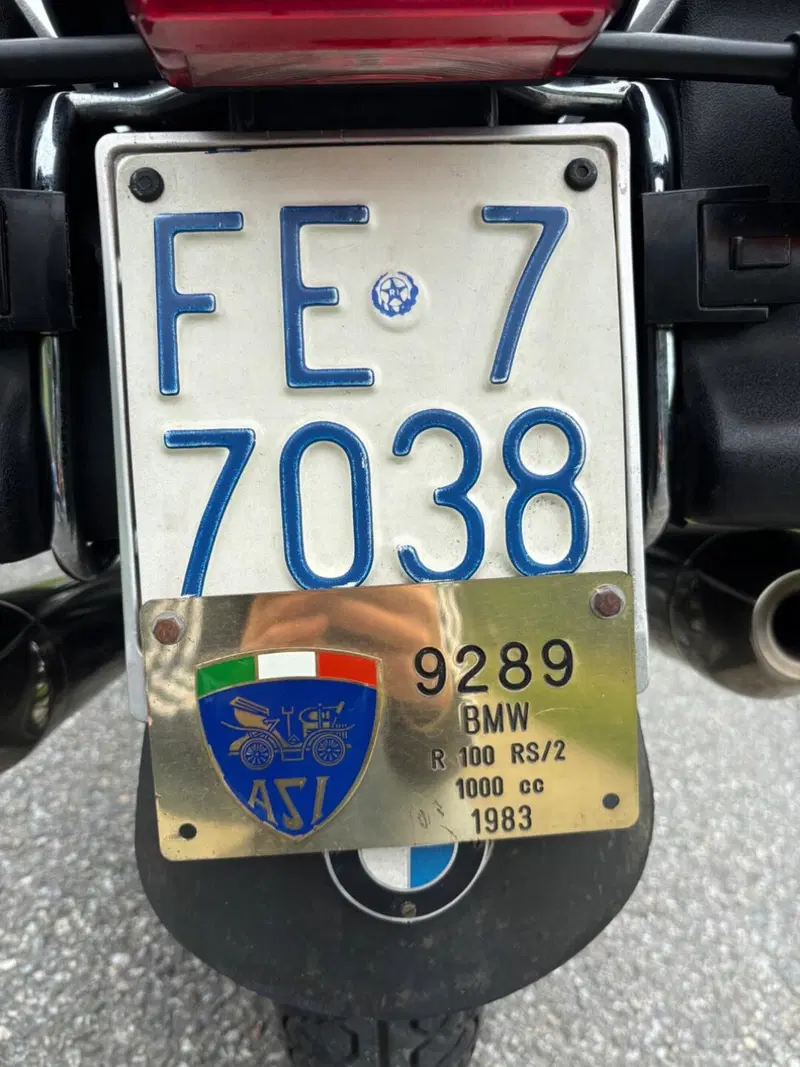 Bmw R100 rs/2 limited nr 403 of 500 targa oro asi  (10)
