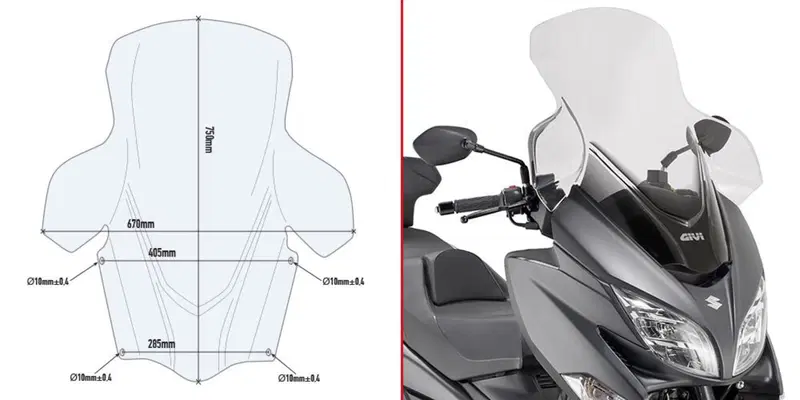 Parabrezza Givi D3115ST SUZUKI Burgman 400 (17-20)