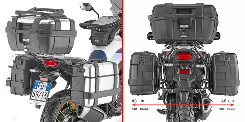 Portavaligie Laterale Givi per Honda XL750 Transal