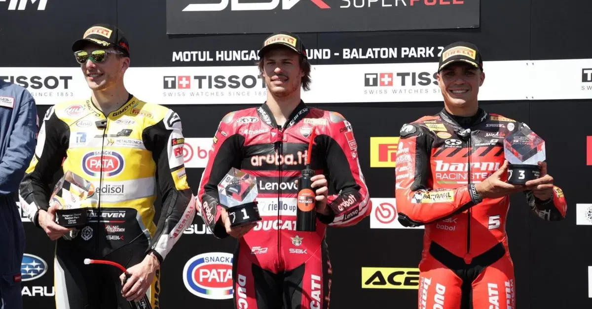 SBK 2026. GP di Ungheria. Nicol&ograve; Bulega in pole position al Balaton Park