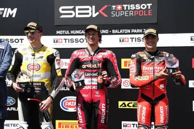 SBK 2026. GP di Ungheria. Nicol&ograve; Bulega in pole position al Balaton Park