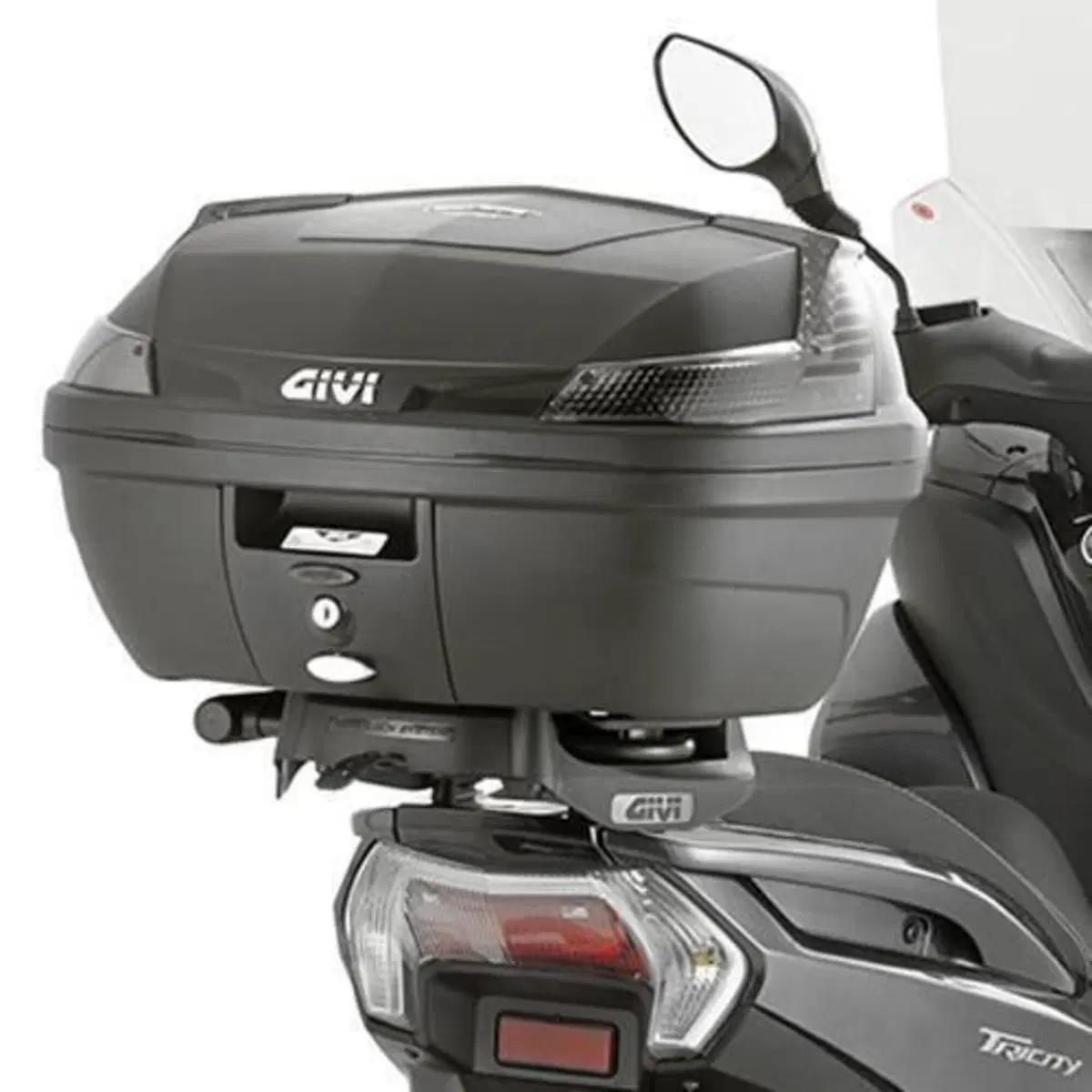 GIVI B47 Blade Tech 47L Catadiottri Fumé + Piastra (3)