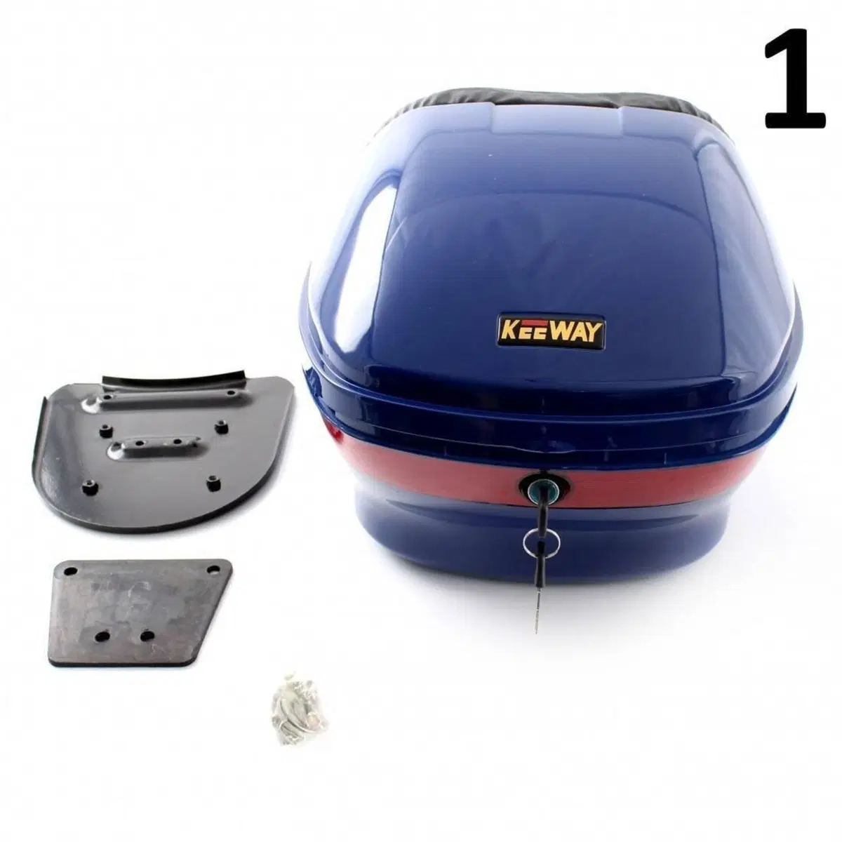 Bauletto Originale Keeway F-ACT Blu + Piastra
