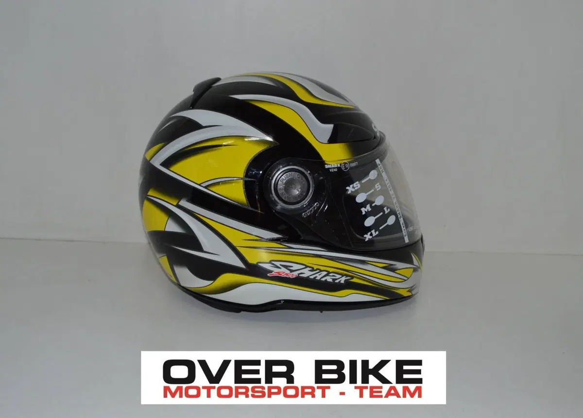 SHARK S500 Omega - Black/Yellow/Silver - Taglia XS Shark Helmets