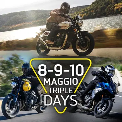 Triumph apre le porte: arrivano i Triple Days con test ride gratuiti
