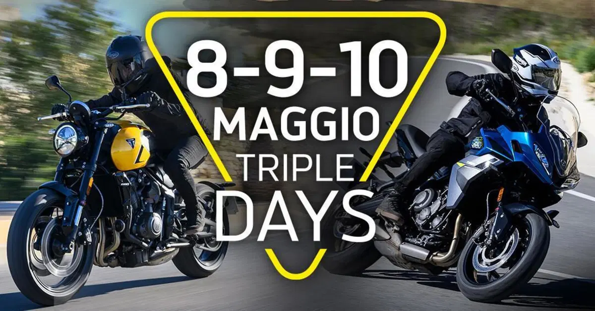 Triumph apre le porte: arrivano i Triple Days con test ride gratuiti