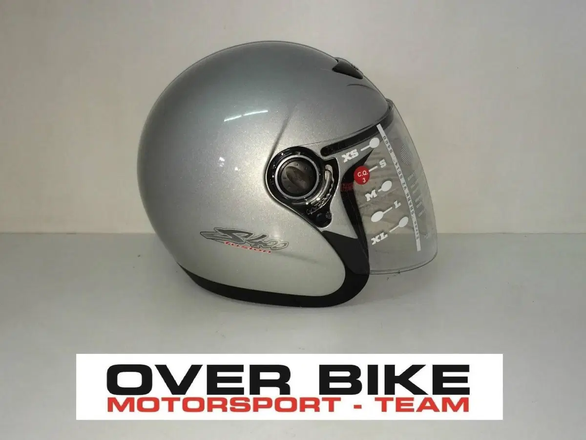 Casco Shark S400 Fusion Jet Silver Taglia S Shark Helmets