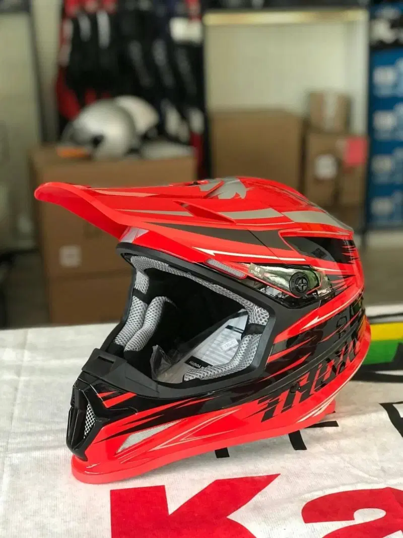 Casco Thor Sector Warp Cross Enduro Rosso Taglia L