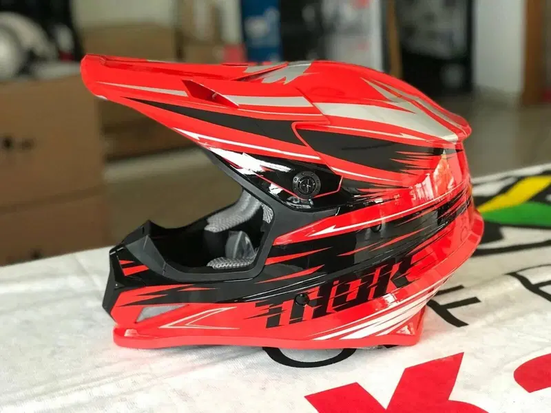 Casco Thor Sector Warp Cross Enduro Rosso Taglia L (2)