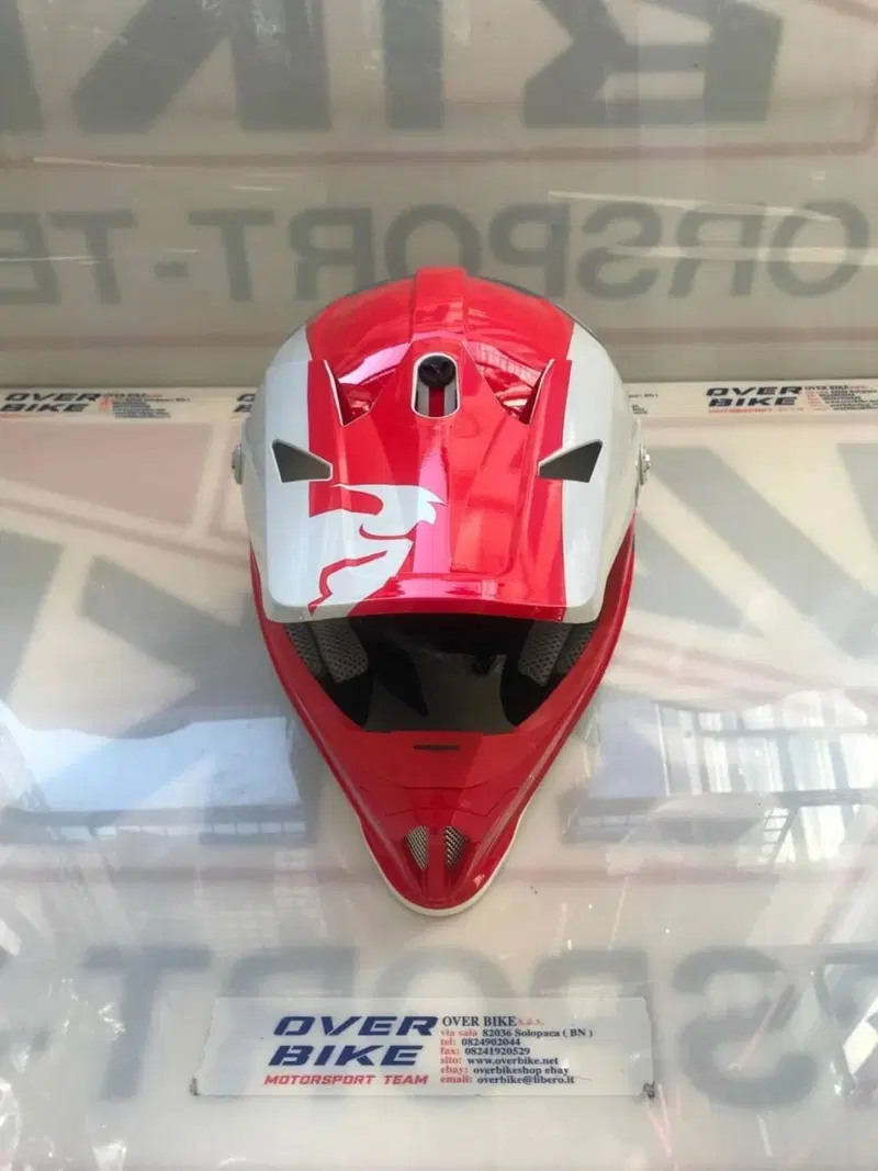 Casco Thor Sector Shear Cross Enduro Rosso Grigio (3)