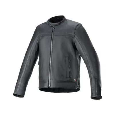 Giacca moto pelle Alpinestars DYNO Nero Nero