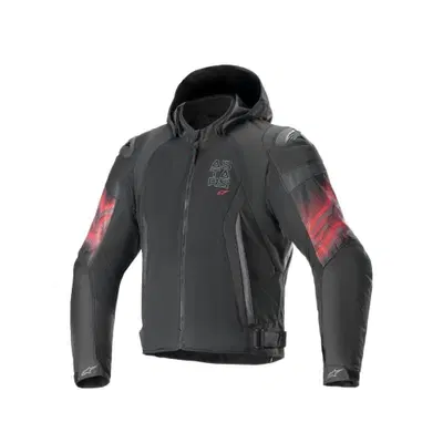 Giacca moto Alpinestars ZACA AIR VENOM WP Nero Ros