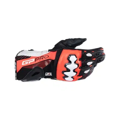 Guanti moto pelle Alpinestars GP PRO V4 Nero Rosso