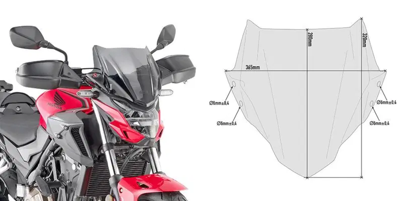 Cupolino fumè Givi 1176A