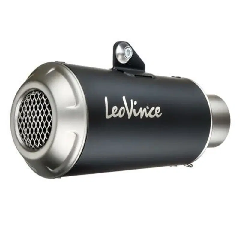 Terminale di scarico LeoVince LV-10 nero omologato