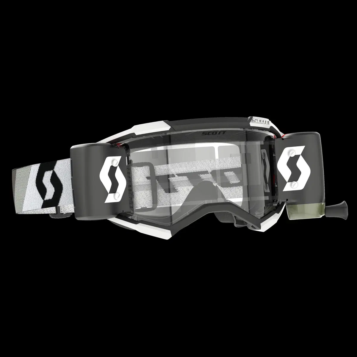 Occhiali cross Scott Fury WFS premium Nero Bianco