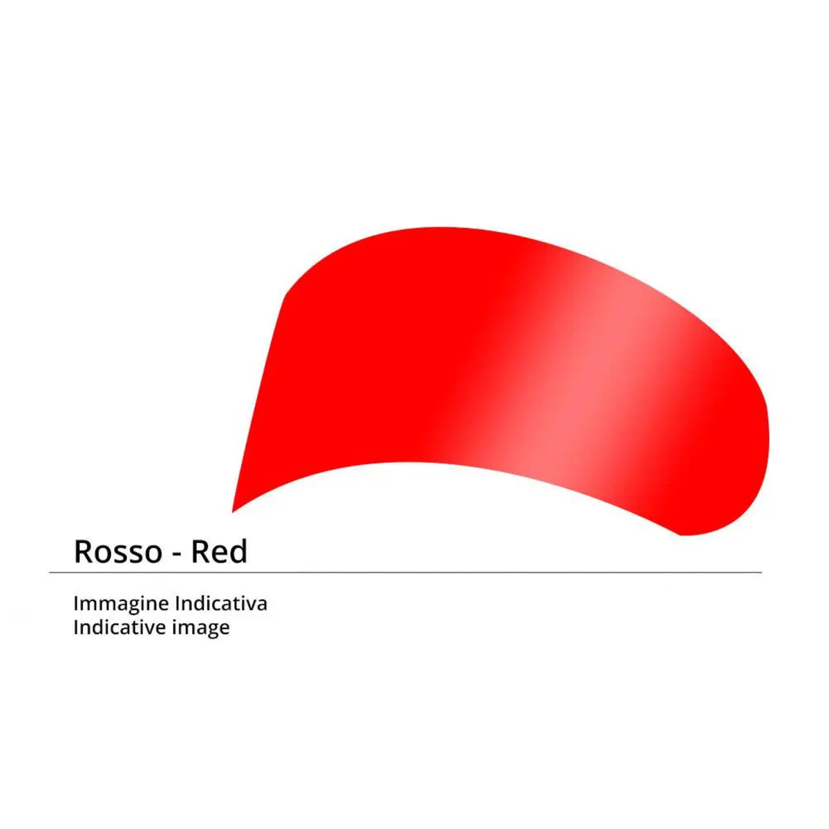 Visiera rossa HJC F70 con predisposizione per Pinl 