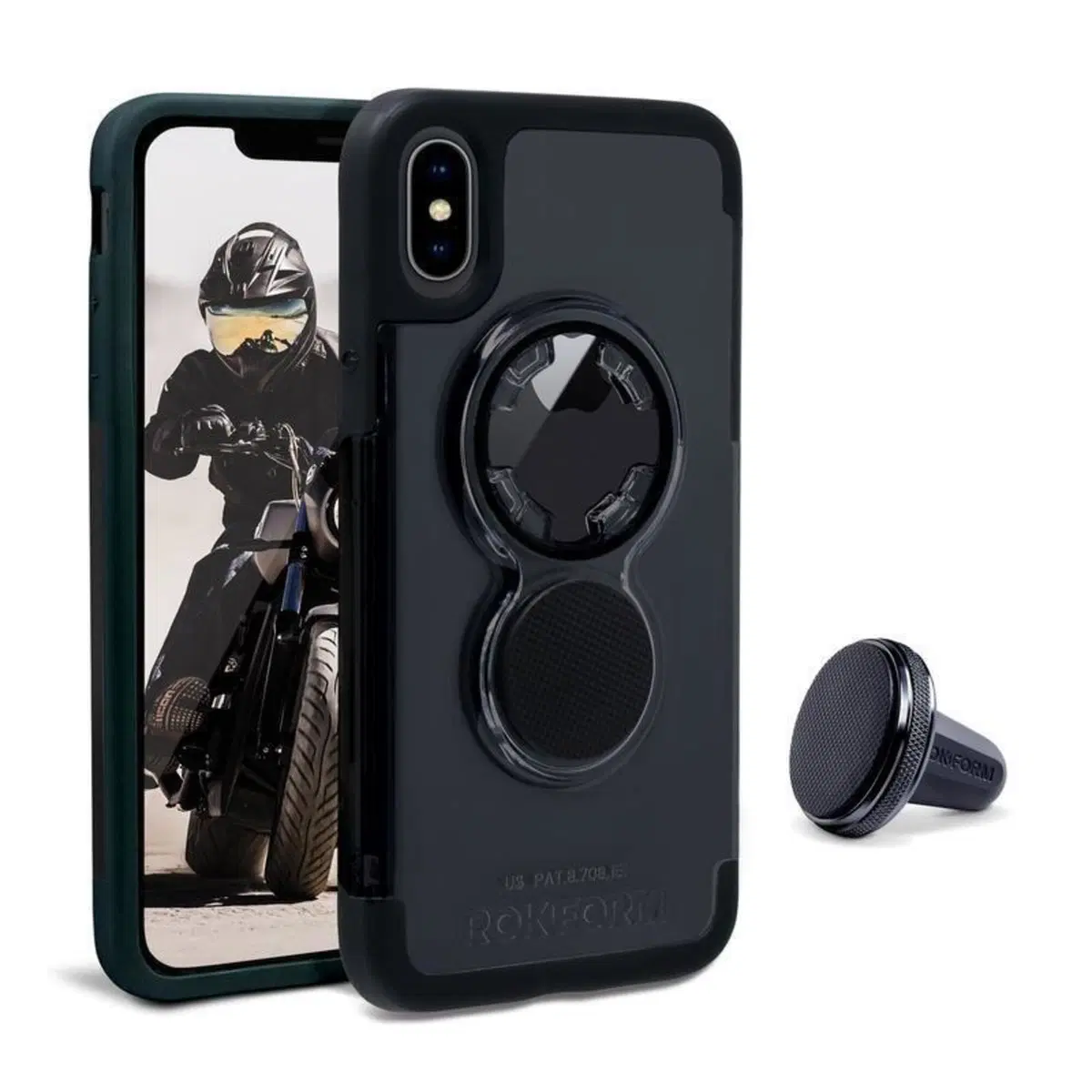 Cover Rokform Case Cristal per I Phone X Nero Rokf 