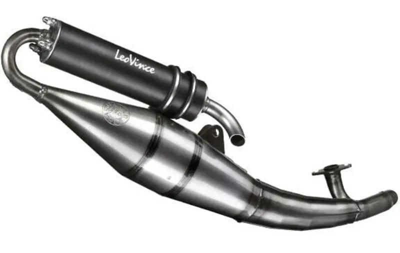 Scarico Leovince HAND MADE TT BLACK per GILERA RUN