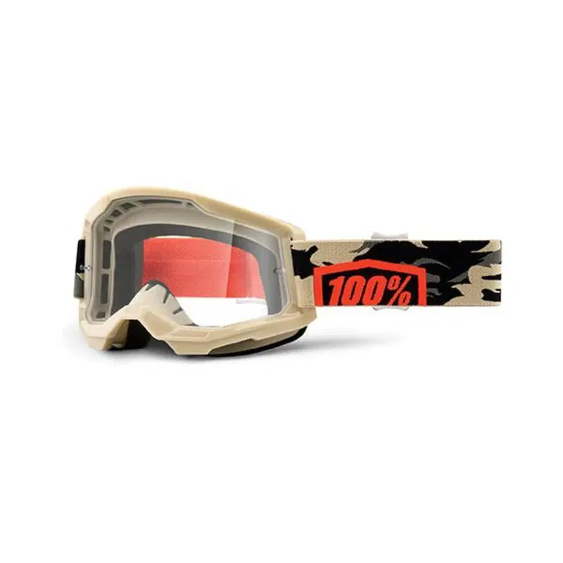 Occhiali cross 100% Strata 2 kombat lente traspare 