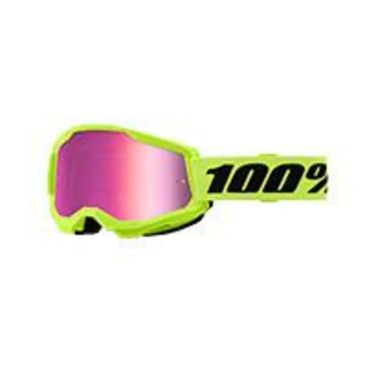 Occhiali Cross 100% Strata 2 Neon Giallo Lente Spe 