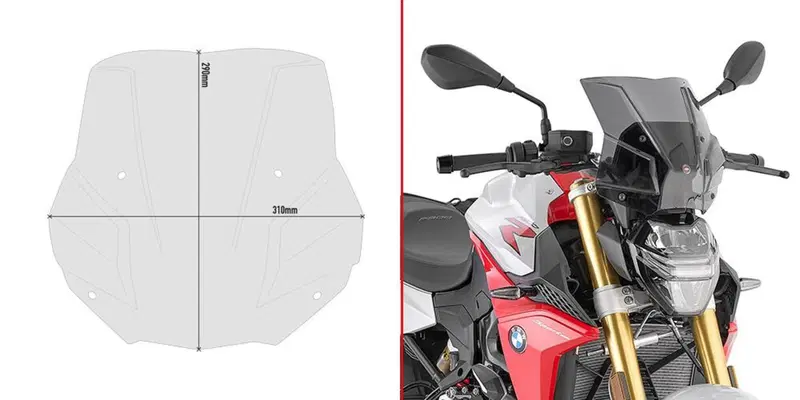Cupolino fumè 5139s Givi per BMW F 900 R 2020
