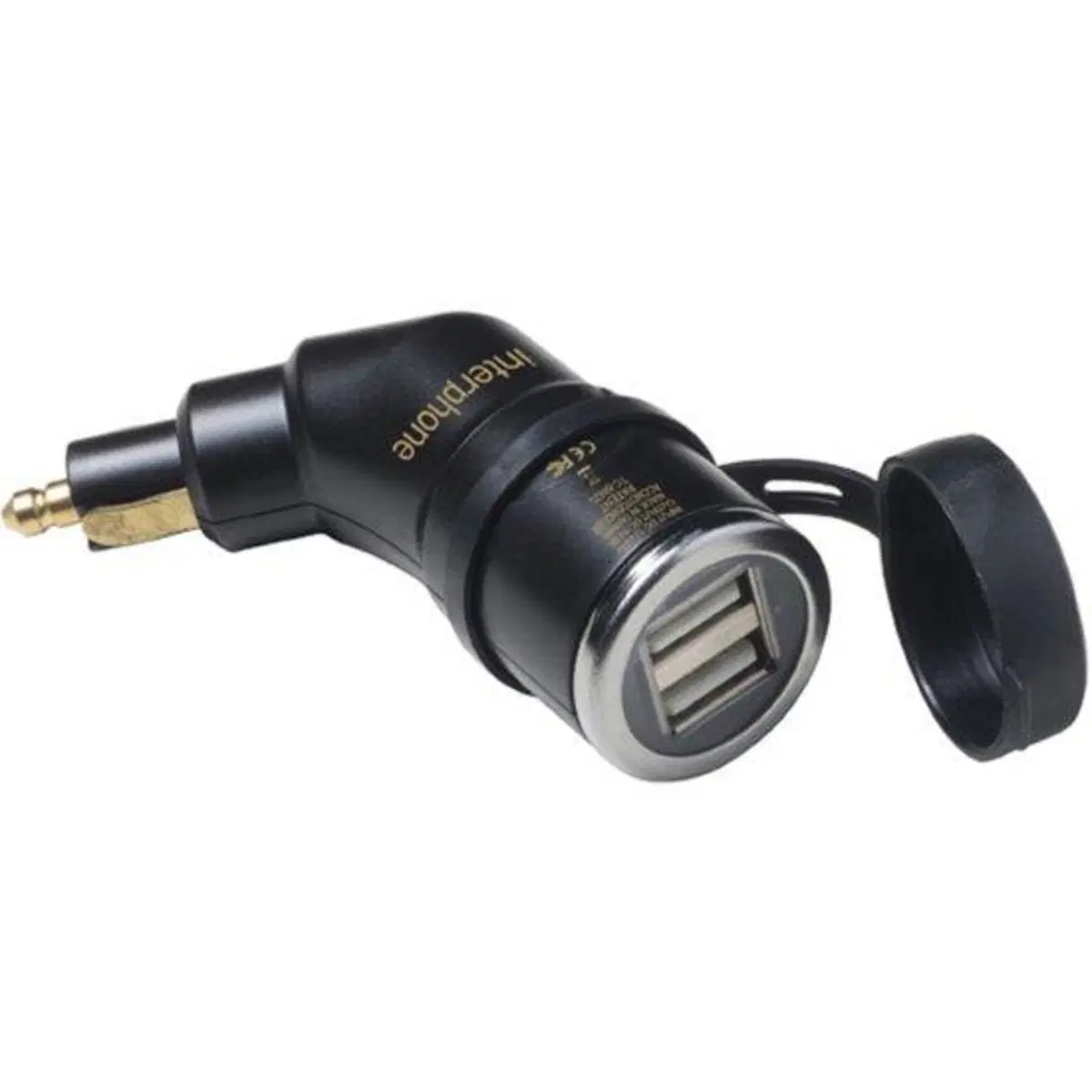 Adattatore Interphone DIN - 12 V con doppia presa