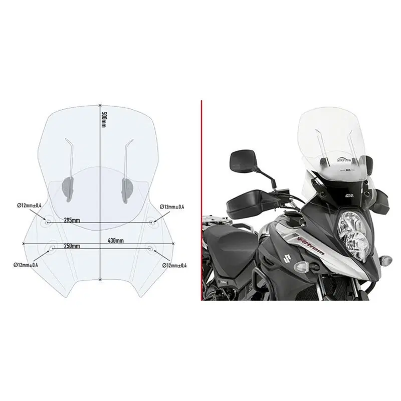 Cupolino trasparente scorrevole GIVI AF3112B Airfl
