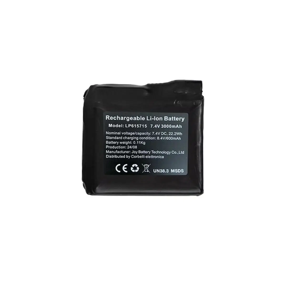 Ricambio batteria singola per guanto WARMED CE e g Befast