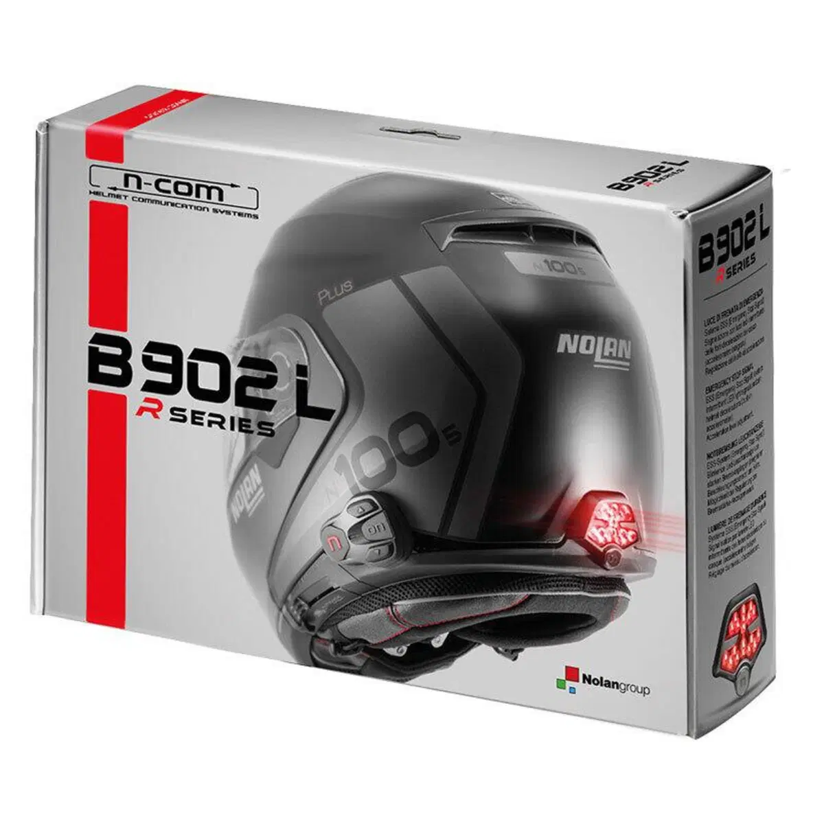 Interfono bluetooth N.Com B902L R Singolo Nolan Gr 