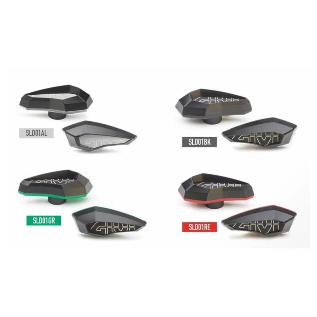 Coppia slider Paratelaio GIVI Nero
