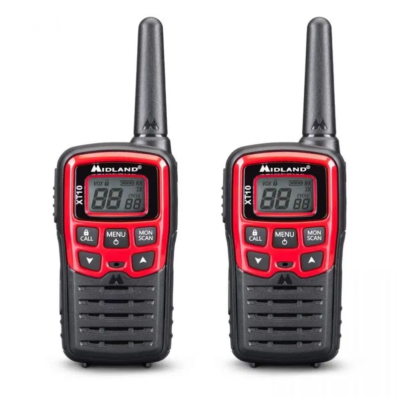 Coppia ricetrasmittenti Midland XT-10 Rosso 4 km