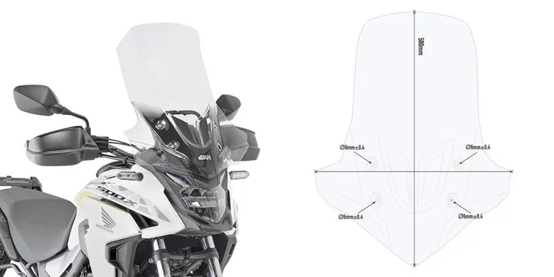 Cupolino Givi D1171ST per HONDA CB 500 x (19-21)
