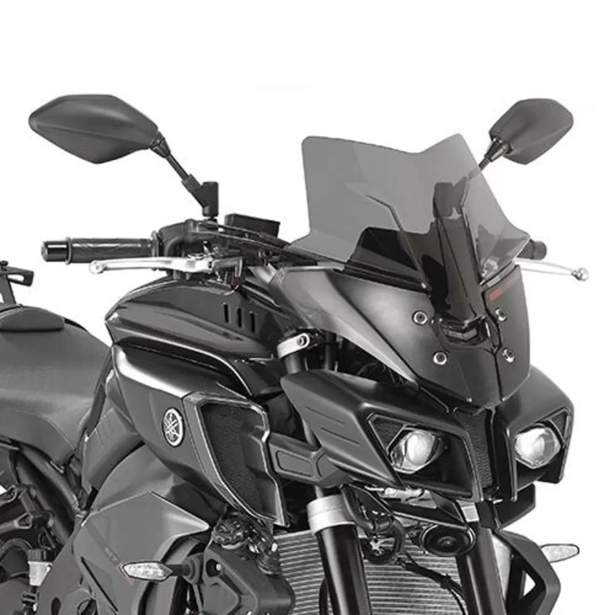 Cupolino sportivo basso fumè Givi D2129B per YAMAH