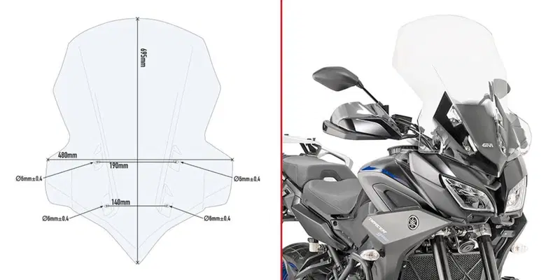 Kit attacchi Givi specifico per cupolino 2139DT