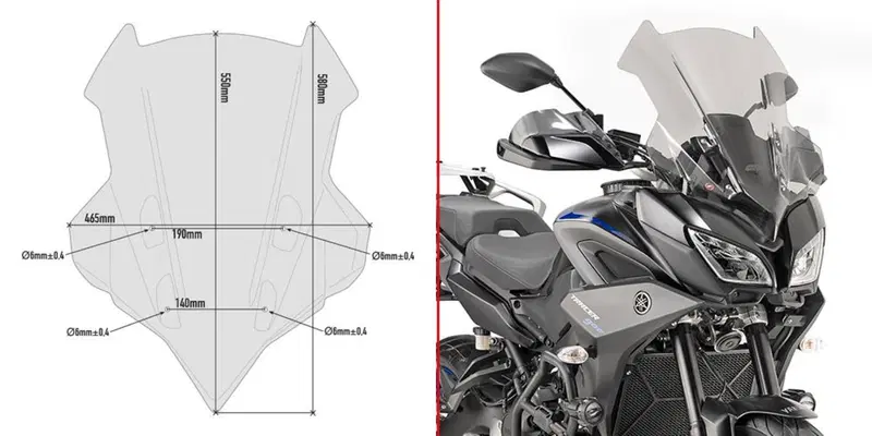 Cupolino fumè Givi D2139S YAMAHA Tracer 900 - 900