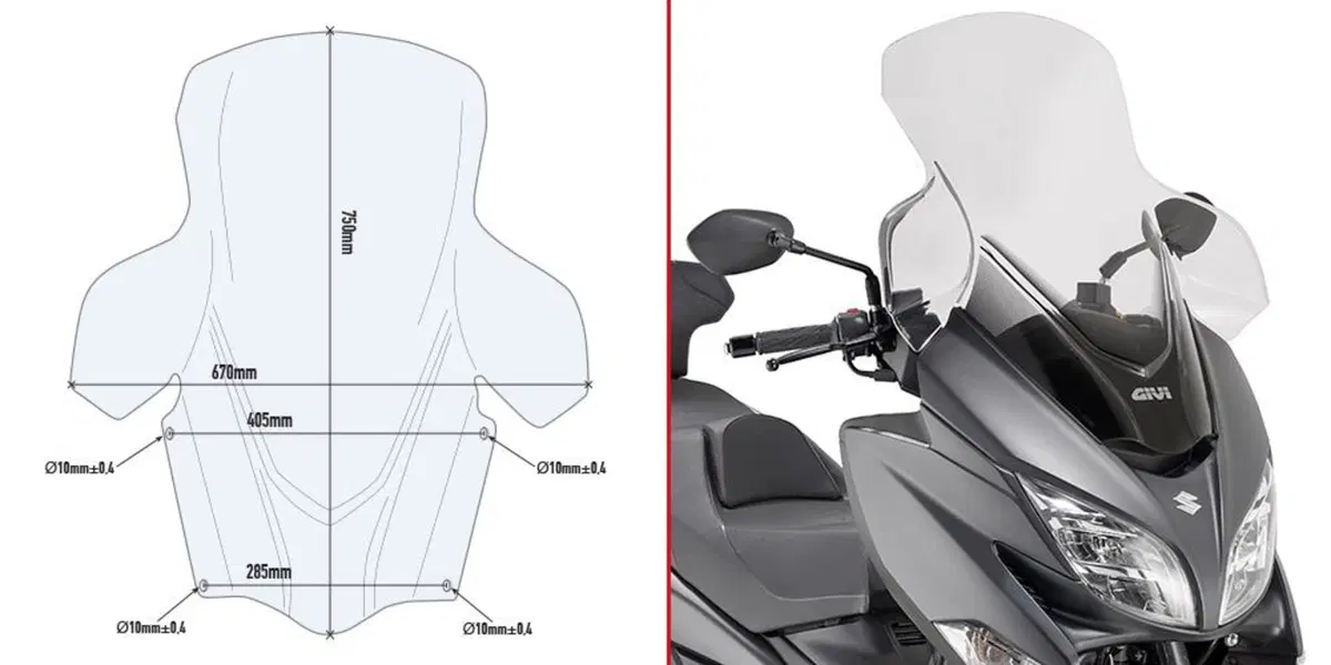 Parabrezza Givi D3115ST SUZUKI Burgman 400 (17-20)