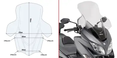 Parabrezza Givi D3115ST SUZUKI Burgman 400 (17-20)