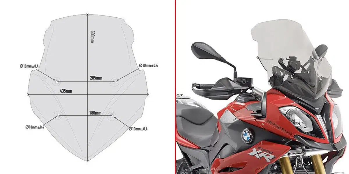 Cupolino fumè Givi D5119S specifico per BMW S1000X