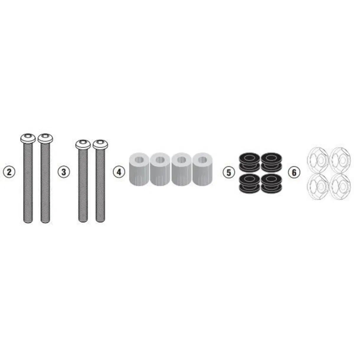 kit attacchi Givi D7056KIT per SYM Cruisym 300 (17