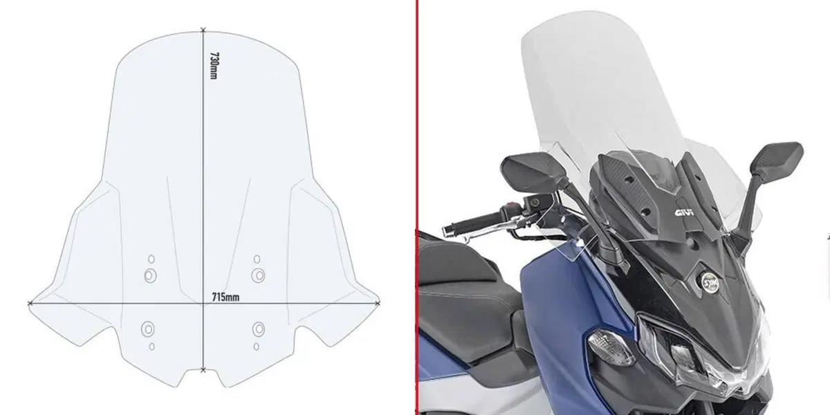 Parabrezza Givi D7060ST SYM Maxsym TL 500 (20)