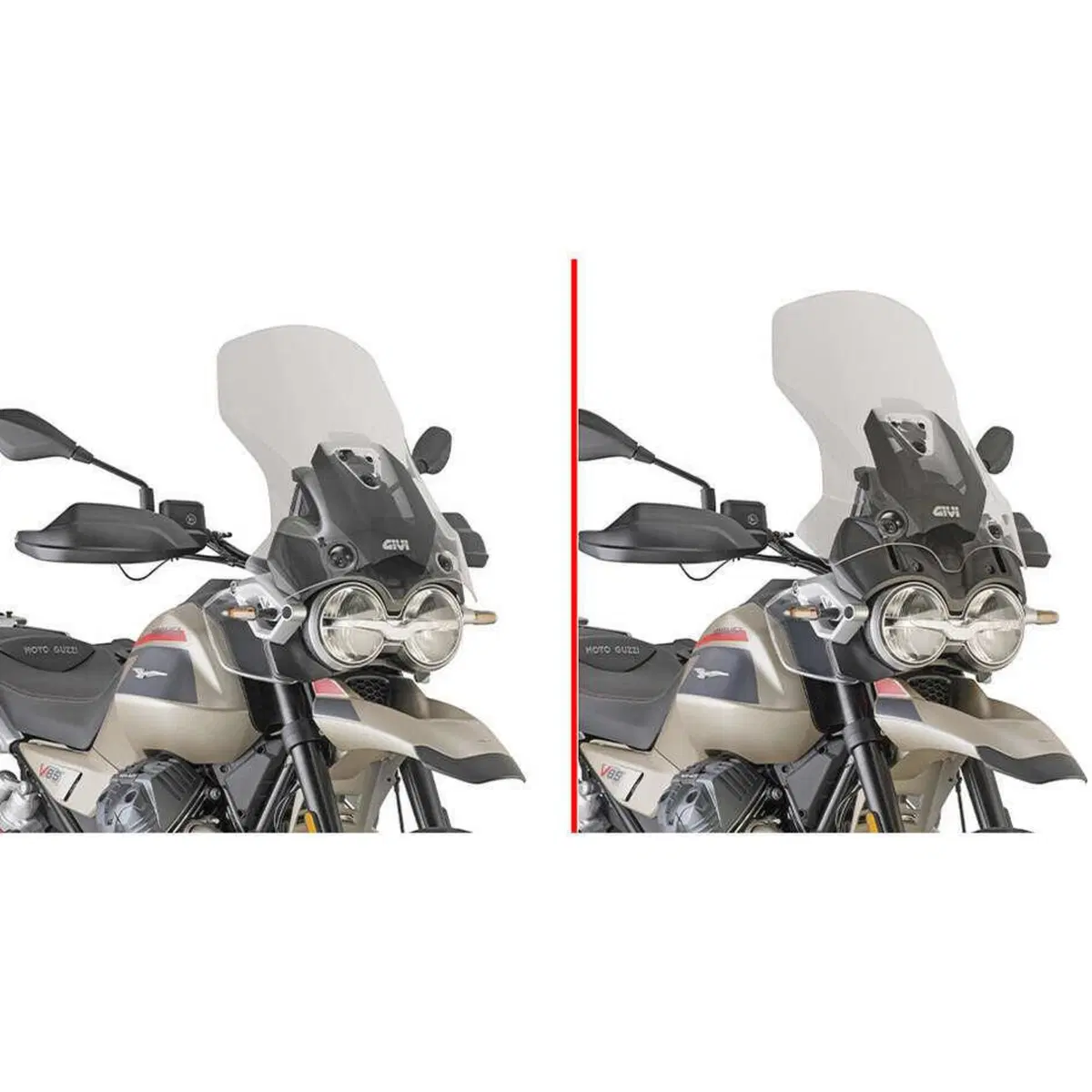 Cupolino trasparente Givi D8209ST per Guzzi V85 TT