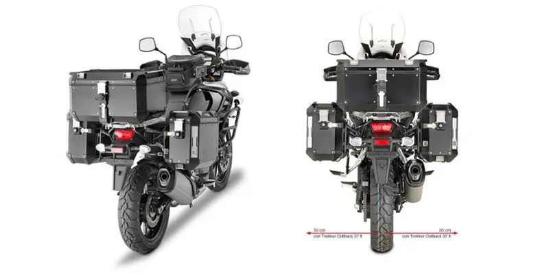 GIVI PL3105CAM Portavaligie laterale specifico per