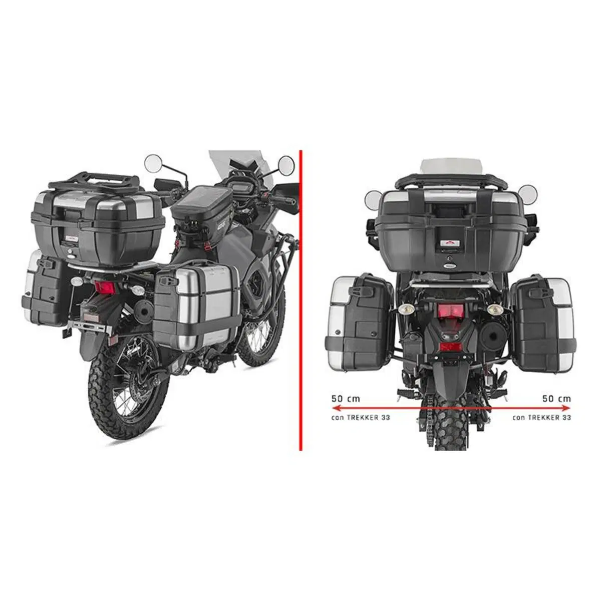 Portavaligie laterale Givi PL4133