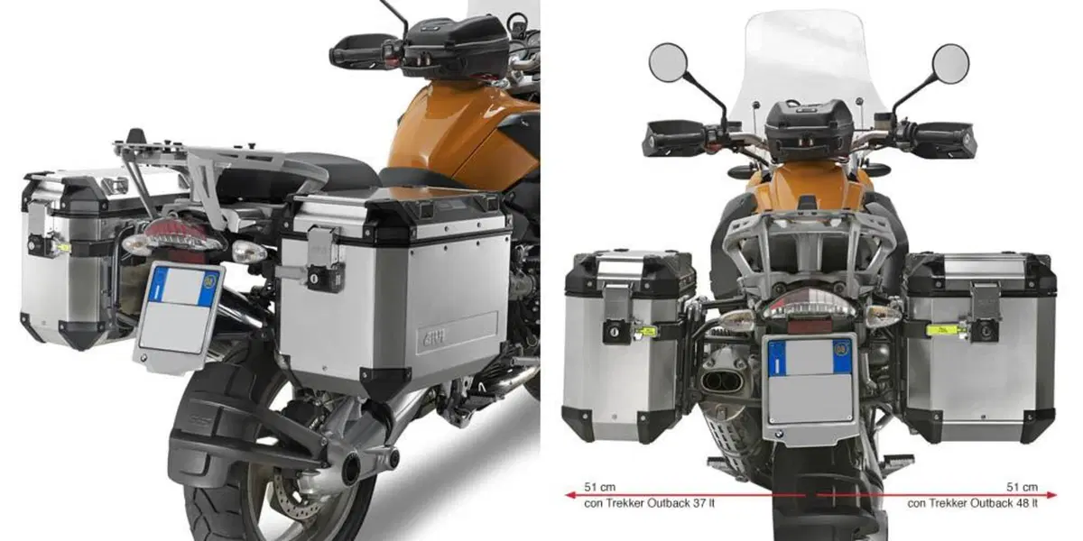 GIVI PL684CAM Portavaligie laterale specifico per