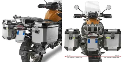 GIVI PL684CAM Portavaligie laterale specifico per