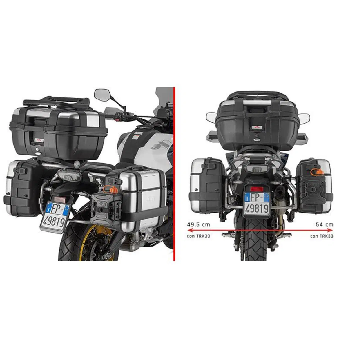 Portavaligie Laterale Givi Per CF MOTO 700MT ADC (